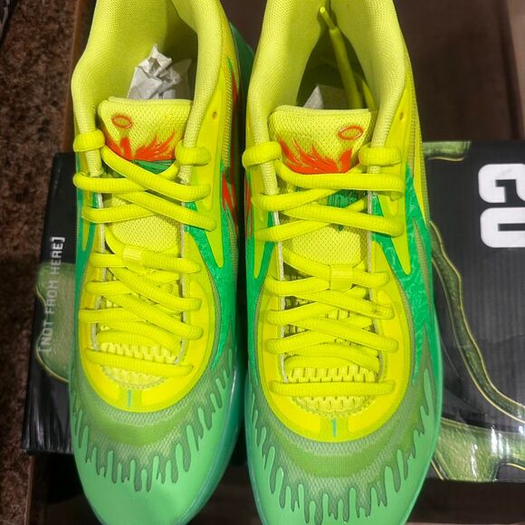 Puma Men's Puma M.e.l.o MB.02 xslime green-lime men’s sneakers multi Trainers - Picture 5 of 8